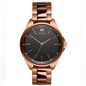 Coronada Unisex Rose Gold-Tone Stainless Steel Bracelet Watch 36mm